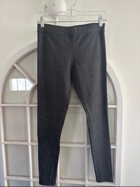 Nordstrom Gray Silver Black High-Waist Leggings with silver‎ sparkle Athleisure